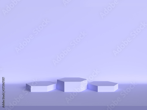 3D rendering skincare place podium illustration