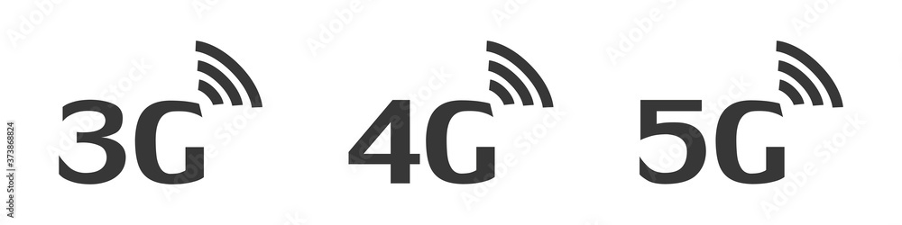 5G, 4G and 3G icons. Set of isolated icons. Mobile communication technology concept. Smartphone network icons for website, ui, mobile app, banner. Vector illustration
5G, 4G and 3G icons. Set of isolated icons. Mobile communication technology concept. Smartphone network icons for website, ui, mobile app, banner. Vector illustration