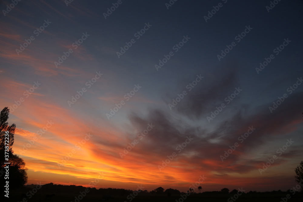 Sonnenuntergang in Hohenfelde an der Ostsee