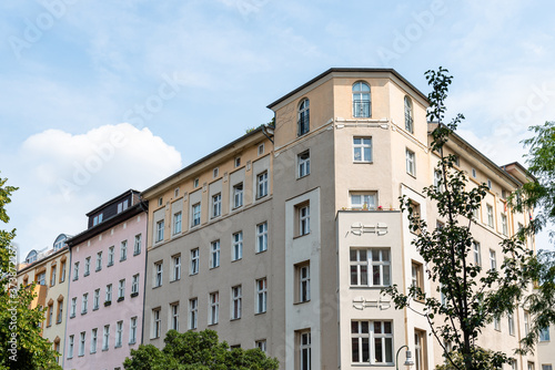 Typical residential buildings in Kreuzberg quarter of Berlin.