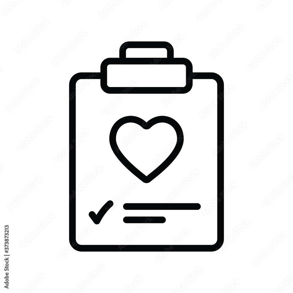 Medical Heart Report Test File Black and White Graphic Vector Medical Heart Report Test File Black and White Graphic Vector
