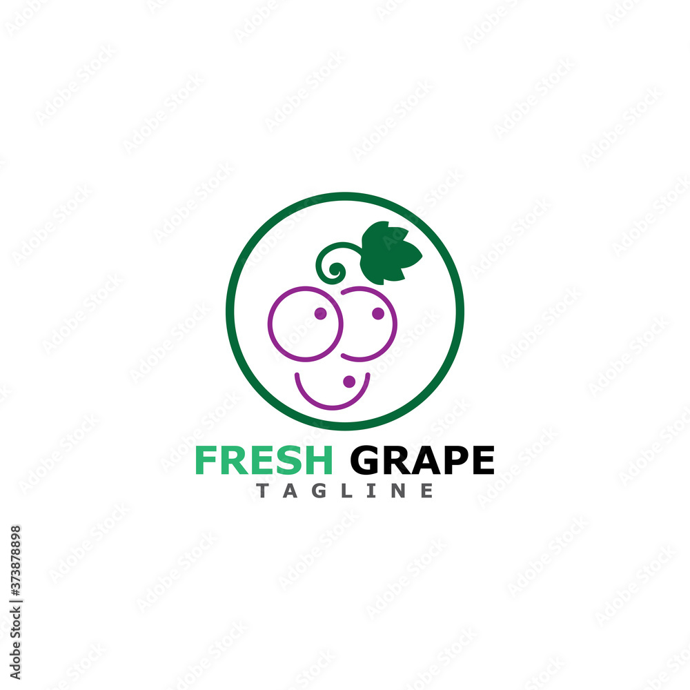 Grapes vector icon illustration design Grapes vector icon illustration design