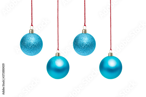 Christmas Ornaments isolated on a white background. 