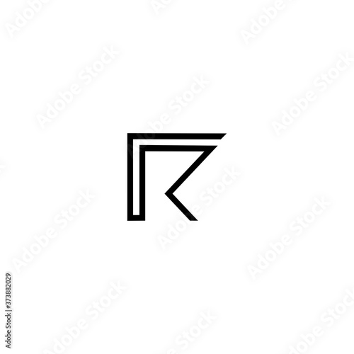 R logo design template elements