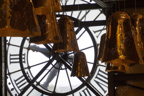clock musée du louvre, paris ,france ,europe 