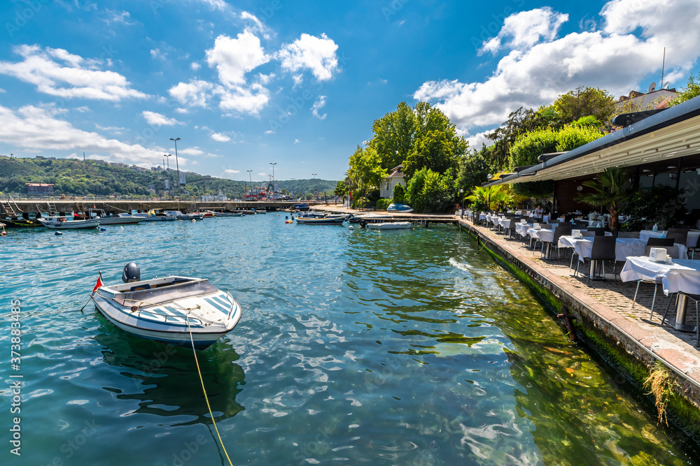 Buyukdere District coastal view in Istanbul