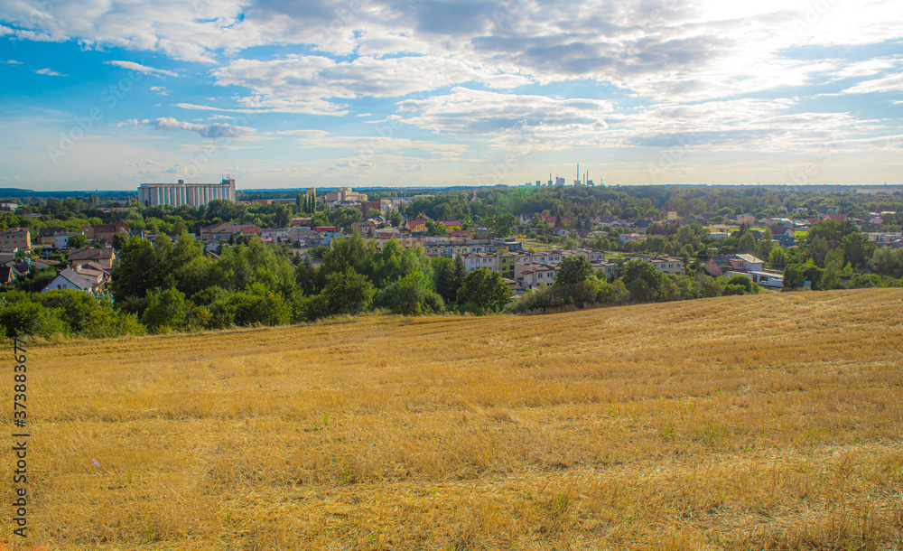 Panorama of the city of Świecie