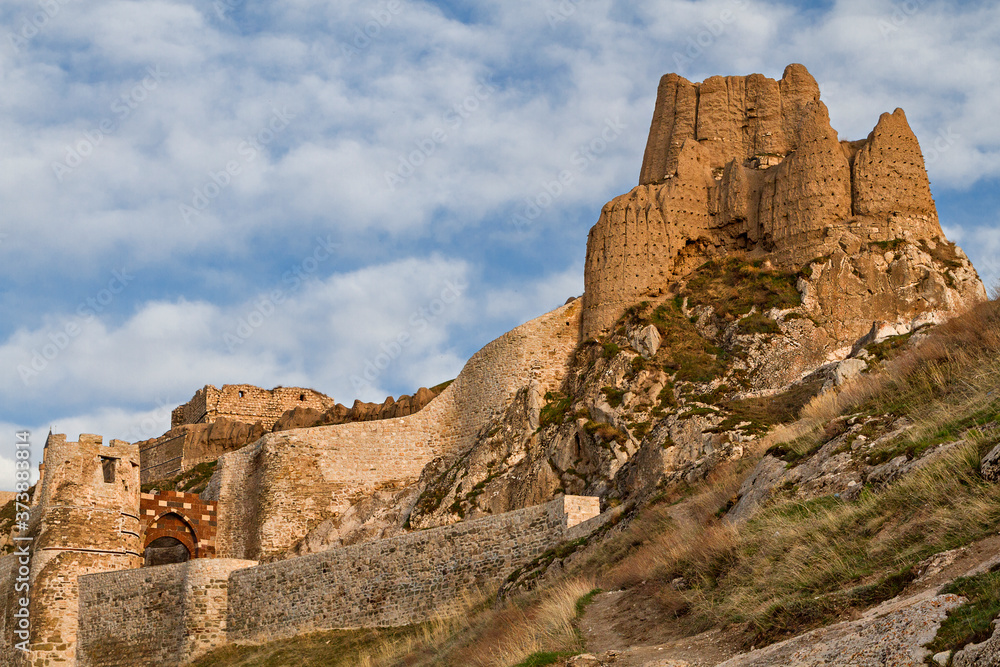 Ancient castle of Van in Turkey, known also as Tushba Castle, built by the Urartians.