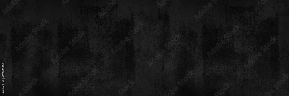 Black abstract background. Dark grunge background. Monochrome rusty metal texture. Wide grunge banner with copy space for your design. Black abstract background. Dark grunge background. Monochrome rusty metal texture. Wide grunge banner with copy space for your design.
