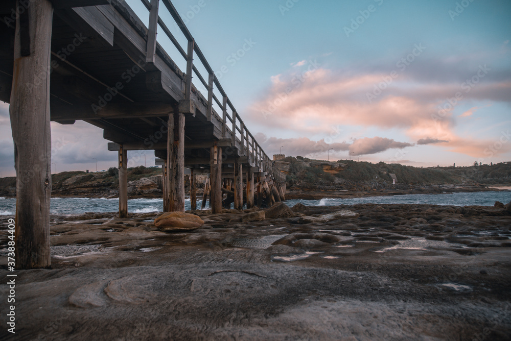 Bridge over the ocean