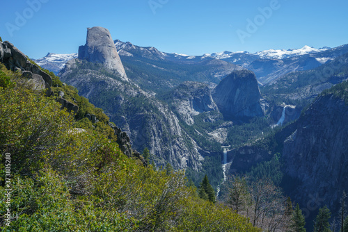 hiking the panorama trail in yosemite national park, california, usa