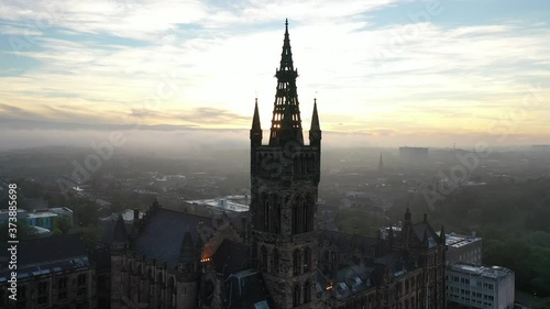 University of Glasgow Tower Sunrise