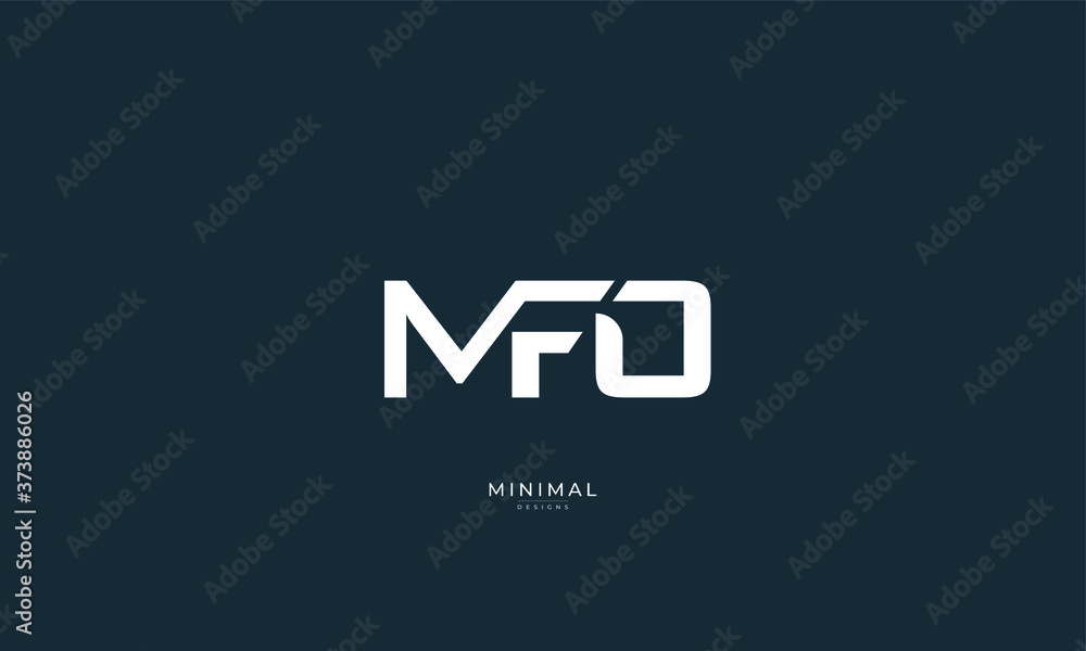 Alphabet letter icon logo MFO Alphabet letter icon logo MFO