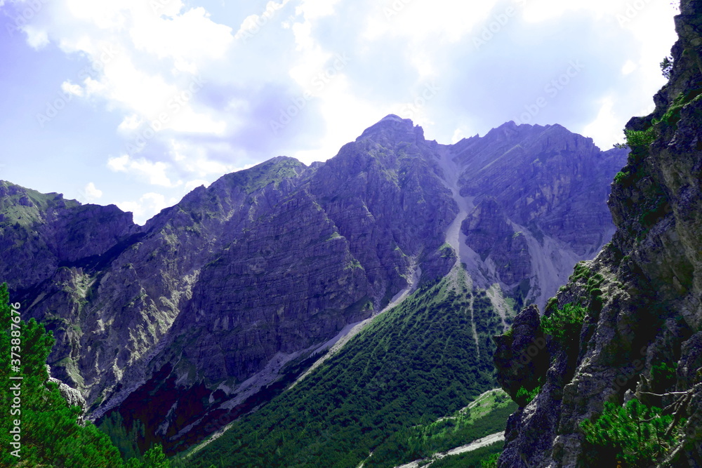 Schoettelkarspitze, kruen, bavaria Schoettelkarspitze, kruen, bavaria