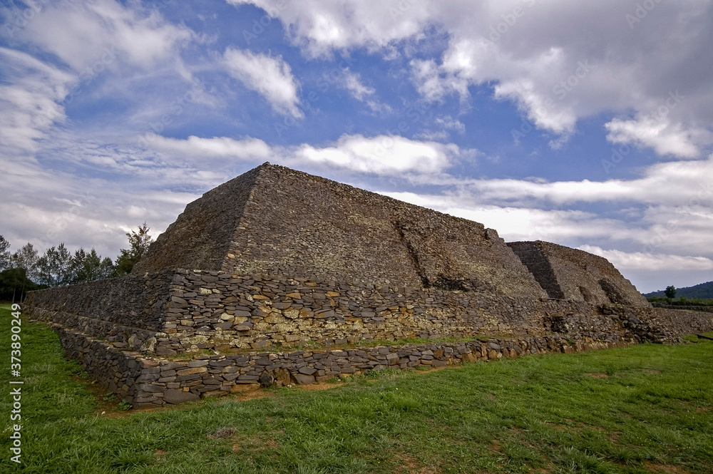 Yacimiento arqueológico de Ihuatzio. Pátzcuaro. Estado de Micchoacán.Mexico.