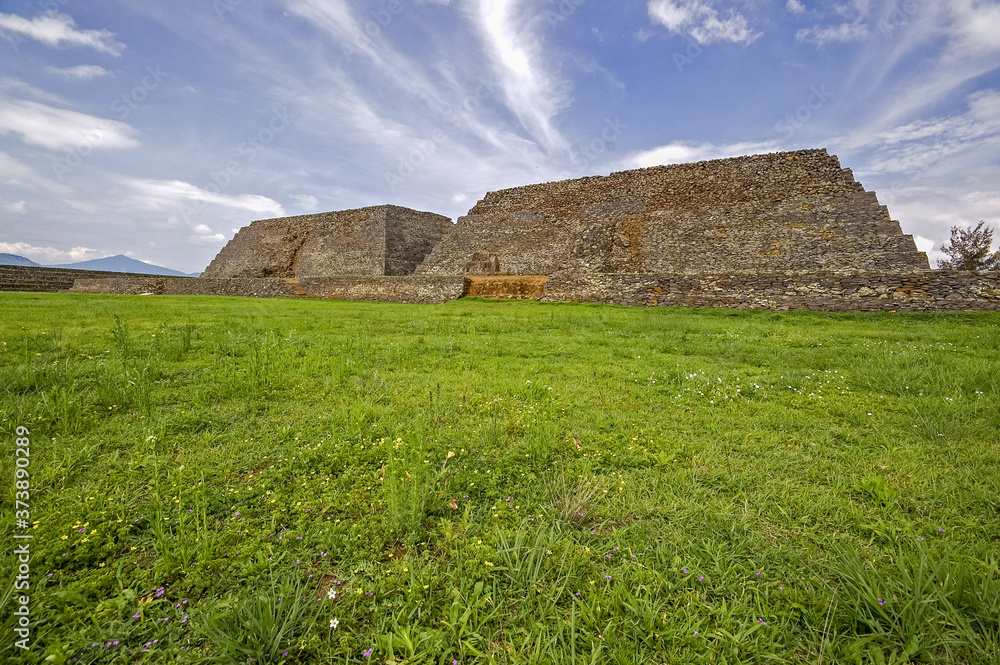 Yacimiento arqueológico de Ihuatzio. Pátzcuaro. Estado de Micchoacán.Mexico.