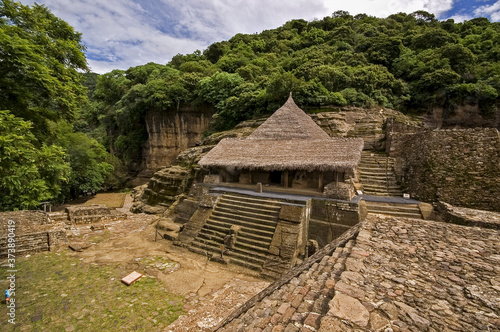 Templo azteca de Malinalco(s.XV).Malinalco. Estado de Morelos .México.