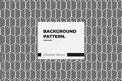 abstract background seamless pattern minimal line hexagonal style art