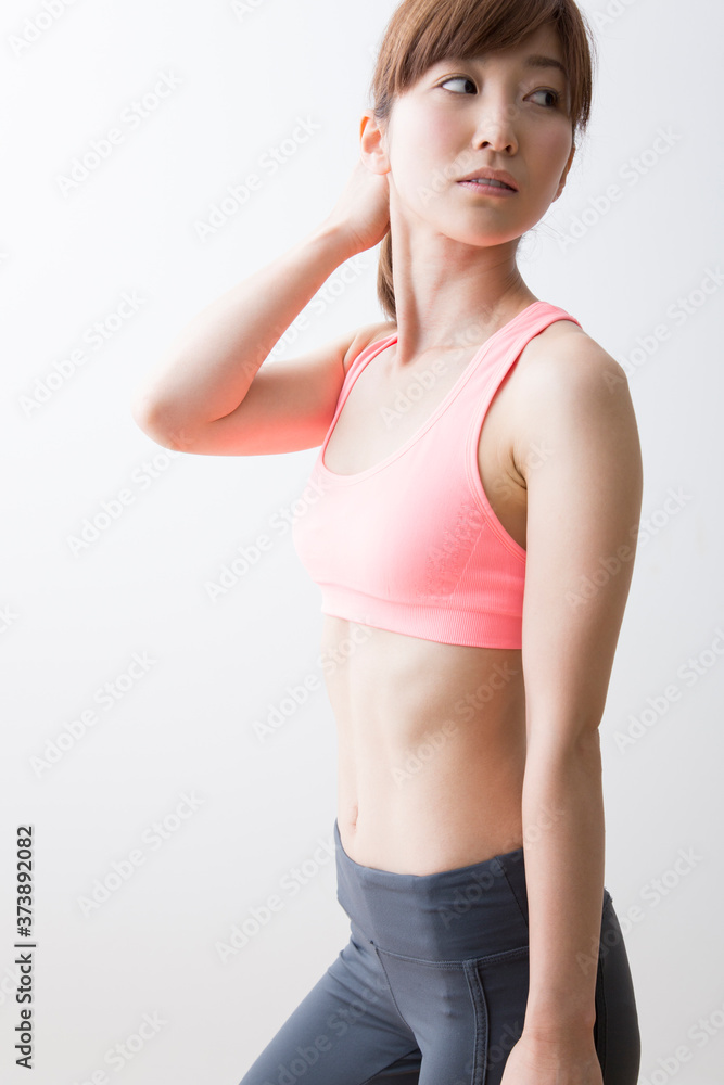 フィットネススタイルの女性 フィットネススタイルの女性