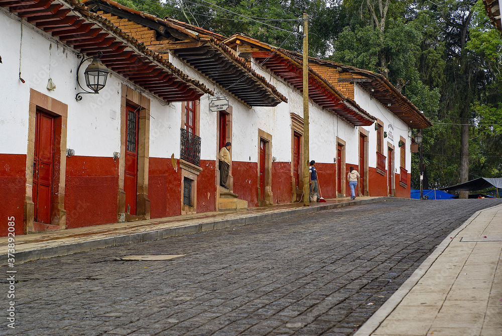 Calles. Pátzcuaro. Estado de Micchoacán.Mexico.