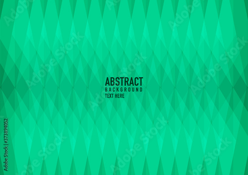 Polygon abstract on a green background. Light green vector shining triangular pattern. An elegant bright illustration. The triangular pattern for your business design.