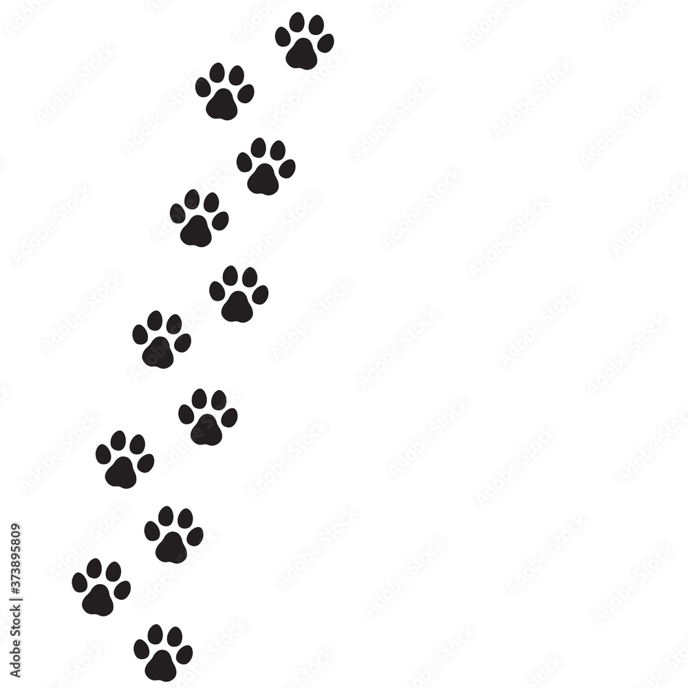 Dog s footprint icon. Paw print. Vector on isolated white background. EPS 10 Dog s footprint icon. Paw print. Vector on isolated white background. EPS 10