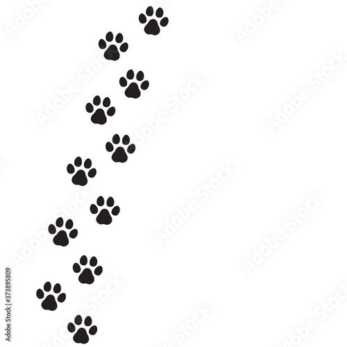Dog s footprint icon. Paw print. Vector on isolated white background. EPS 10