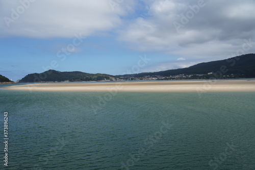 Landscape in O Barqueiro  beautiful coastal village in Galicia Spain