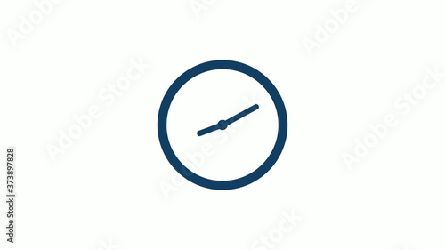 New circle aqua dark clock icon without trick,Counting down clock icon