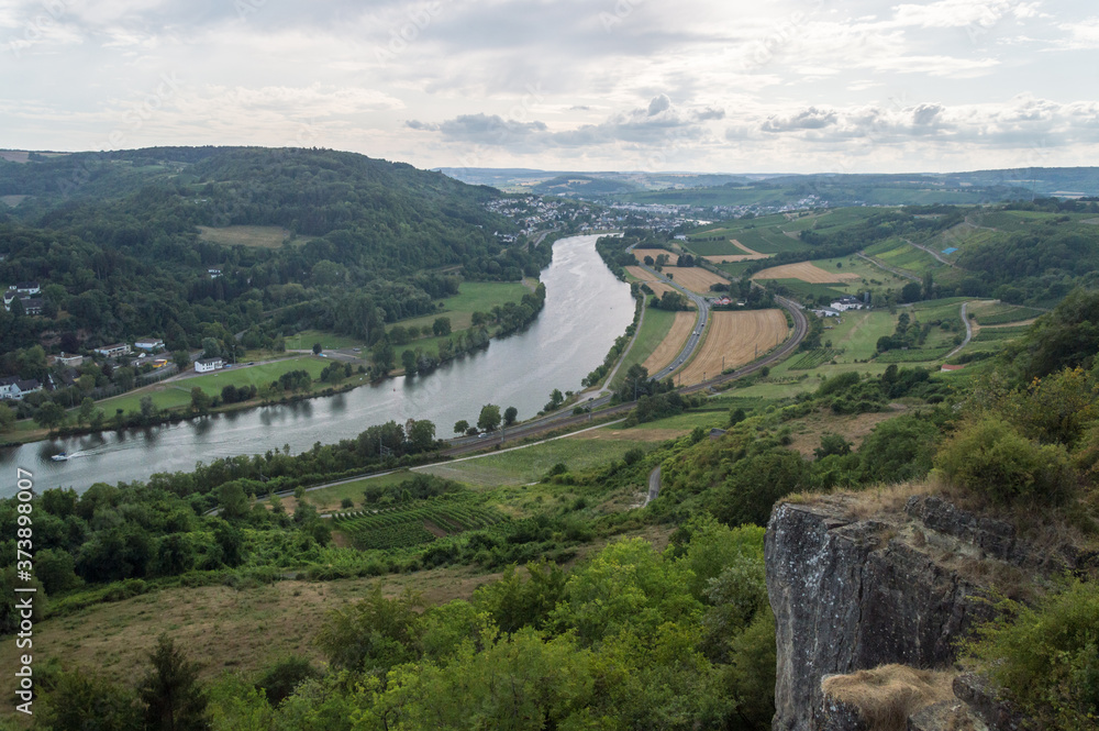 Beatiful view on the river mosel in Germany Rhineland-Palatinate Beatiful view on the river mosel in Germany Rhineland-Palatinate