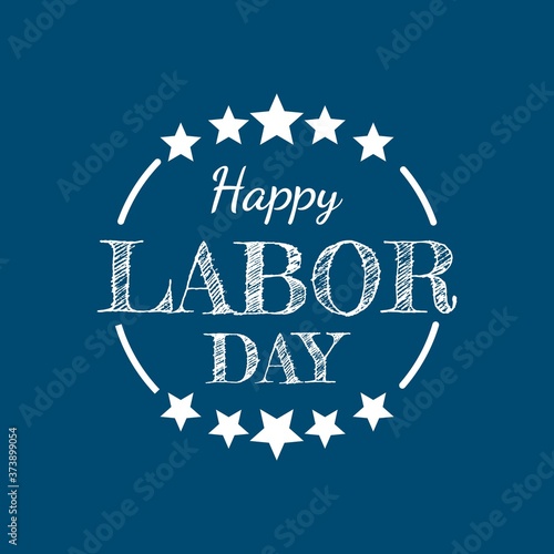 Labor day square banner design