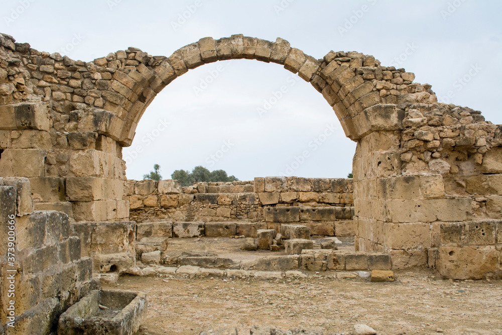 Pafos, Cyprus,Roman archeological site of paphos