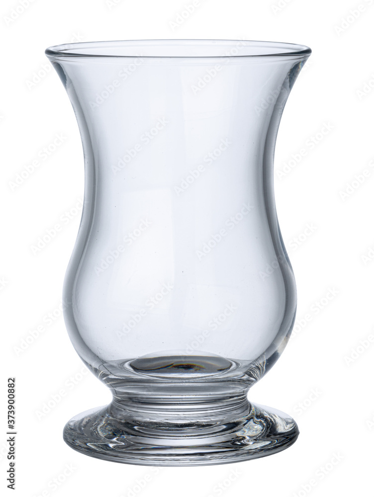 Glass cup for tea isolated on white Glass cup for tea isolated on white
