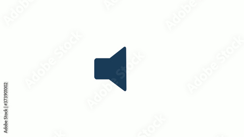 New speaker icon on white background,Aqua dark speaker icon