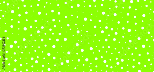 Green. Small and big polka dots. Seamless dotted background. Abstract geometric wallpaper or banner. Vector Decorative pattern. Christmas ( xmas ). Polka dot