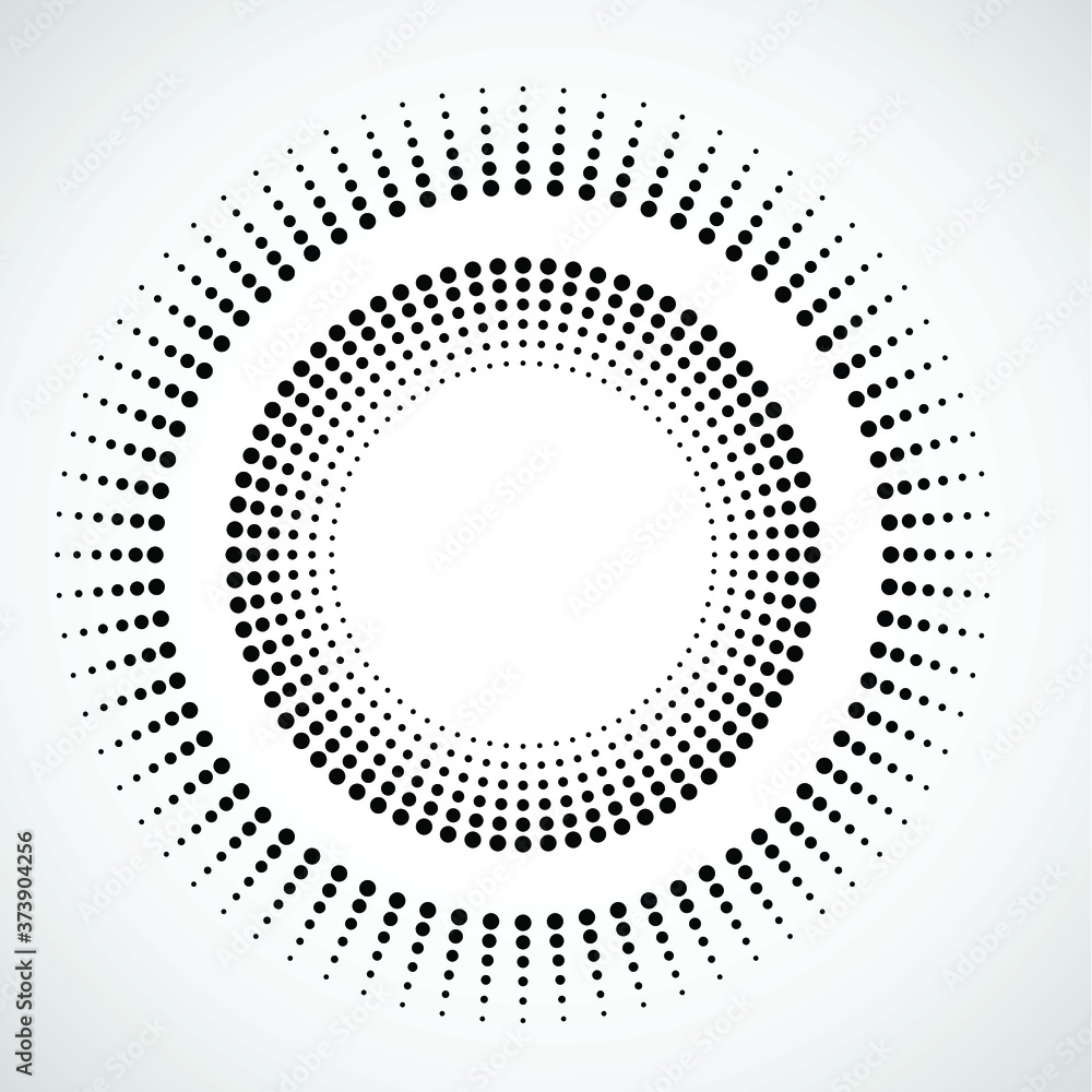 Halftone dots in circle form. round logo . vector dotted frame . design element Halftone dots in circle form. round logo . vector dotted frame . design element
