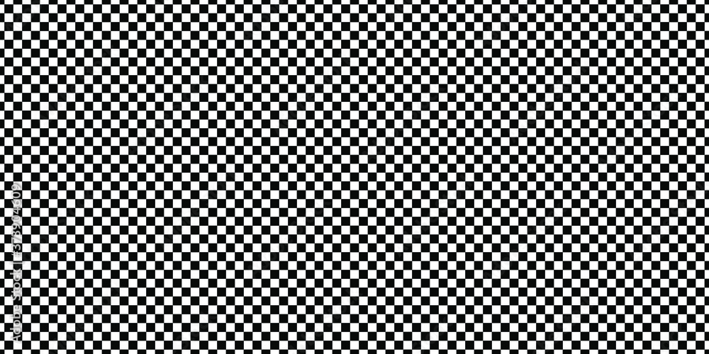Black and white squares. Geometric background. Seamless sports pattern. Chess board or finish flag Black and white squares. Geometric background. Seamless sports pattern. Chess board or finish flag