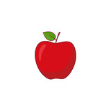 apple icon vector. apple symbol design