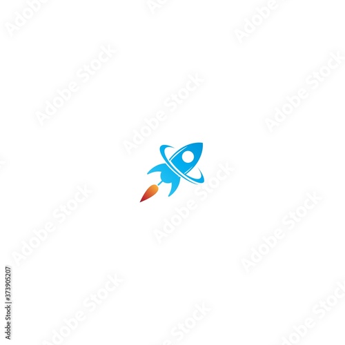 Rocket ilustration logo icon