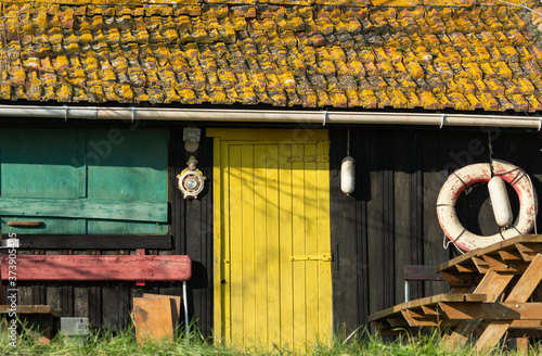 ARCACHON (France), détail d'une cabane de pêcheur photo