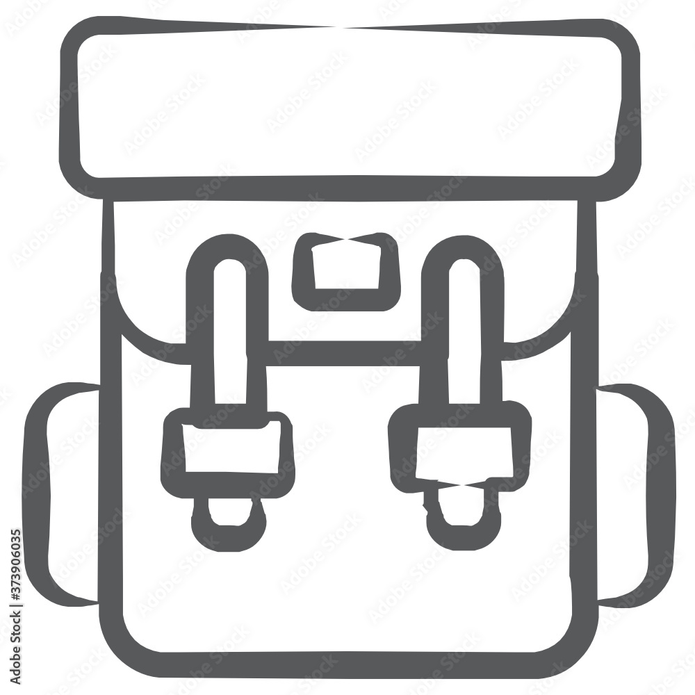 Line icon of backpack, travelling bag
Line icon of backpack, travelling bag