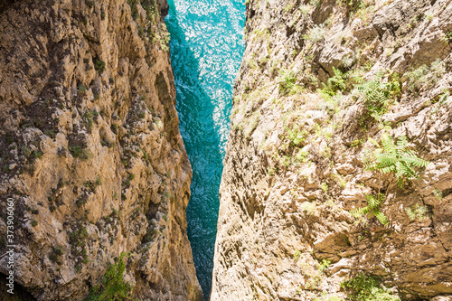 Gaeta with 'Montagna Spaccata' broken mountain and 'Grotta del 

Turco' cave. Province of Latina, Italy photo