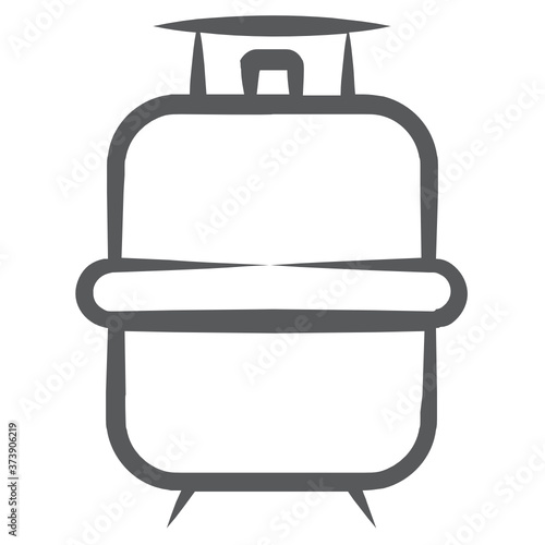 
Icon of gas cylinder in editable vector style,
