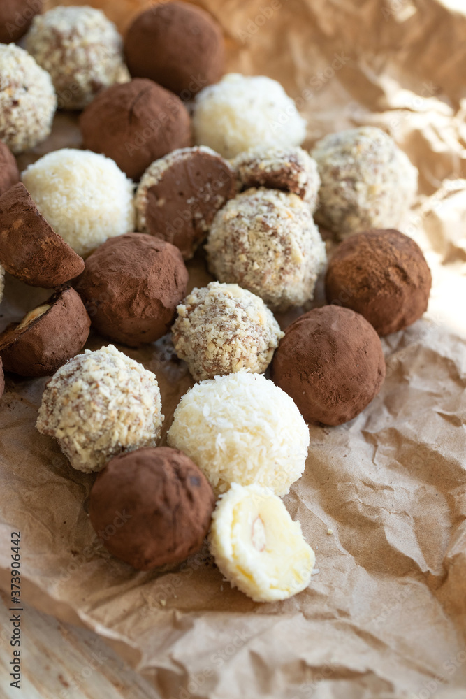 Chocolate candy. Assorted handmade chocolates. High quality photo. Chocolate candy. Assorted handmade chocolates. High quality photo.