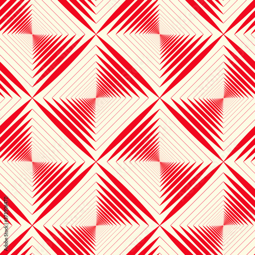 Hypnotic retro pattern red ivory