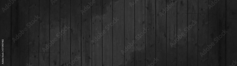 old black anthracite grey rustic dark wooden texture - wood background panorama long banner	
 - obrazy, fototapety, plakaty 