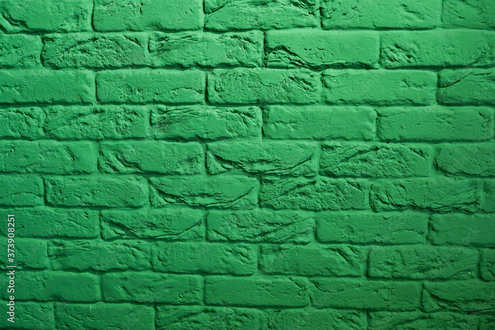 green brick wall texture