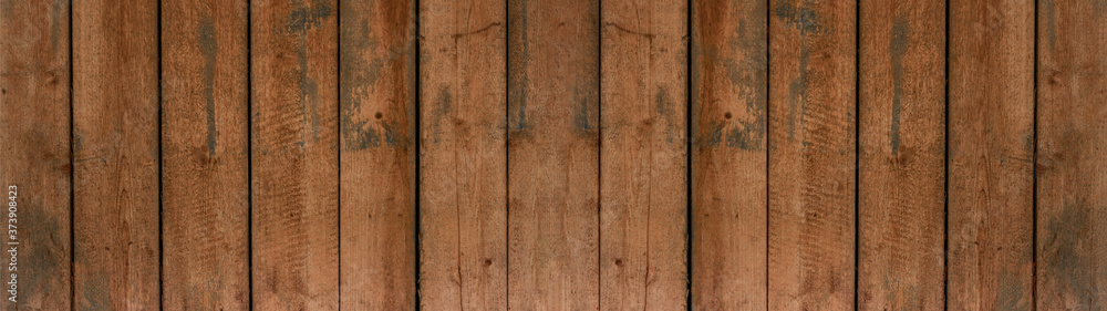 old brown rustic dark wooden boards texture - wood background panorama long banner	