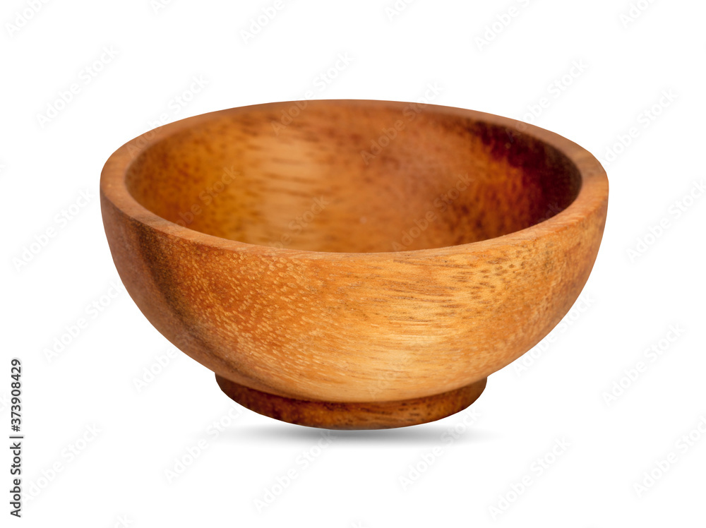 wood bowl an isolated on white background wood bowl an isolated on white background