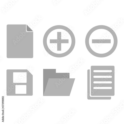 minimalist style icon set vector icon set 